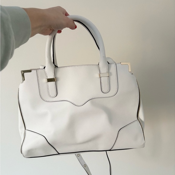 Rebecca Minkoff Amorous Leather White Satchel Bag - Picture 7 of 10